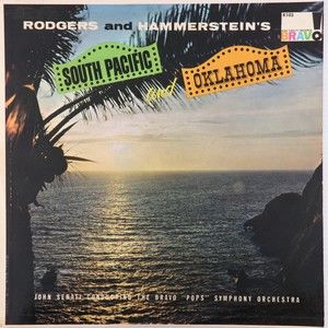 Bravo Pops Symphony Orchestra South Pacific & Oklahoma 1959 LP Record Bravo K103